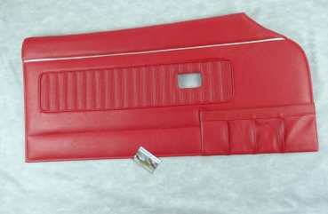 Premium Door panel with mapholder left, red
