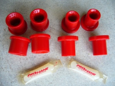 Kit de silentblocs PU pour l'essieu avant, 1ère série, rouge