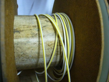 Kabel, weiß-gelb 1,5qmm