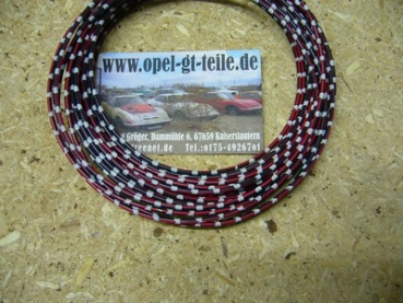 Kabel, schwarz-rot-weiß 1,5qmm