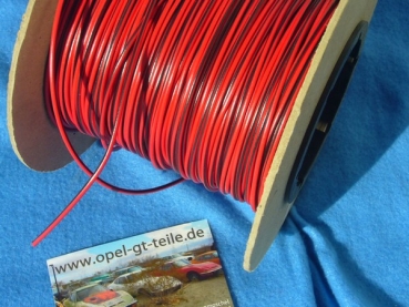 Kabel, rot-schwarz 1,5qmm