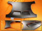 Preview: Oberes Luftleitblech Opel GT, neu