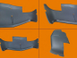 Preview: Unteres Luftleitblech Opel GT, neu