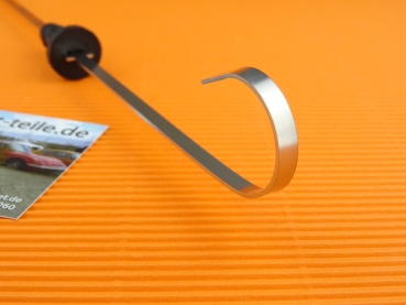 Oil dipstick for aluminum oil pan