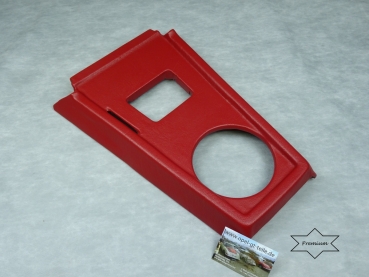 Premium Console de levier de vitesse, nouvellement revêtue, rouge - en échange