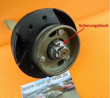 Lock washer for steering schaft nut
