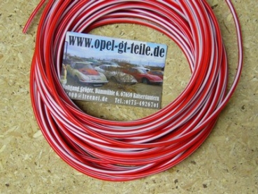 Kabel, rot-weiß 4,0qmm