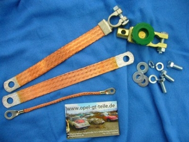 Ground cable set with battery disconnector