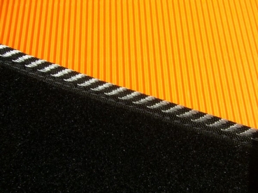 Einlage Handbremskonsole, schwarz-silber