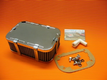 Chrome air filter for Weber carburetor