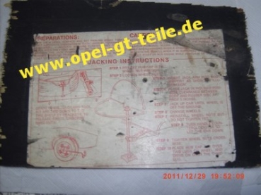 Aufkleber Wagenheber US GT