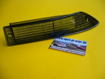 Right front indicator lens, smoke, new