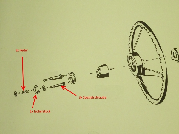 Jeu de vis pour contact cornet