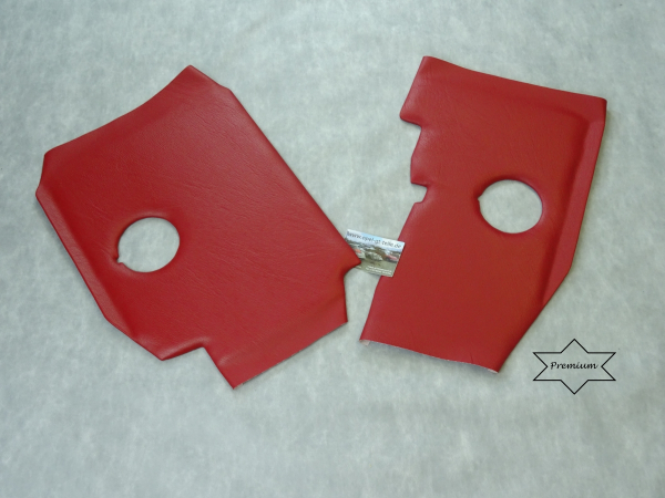 Premium Fußraumverkleidungen rechts + links, rot