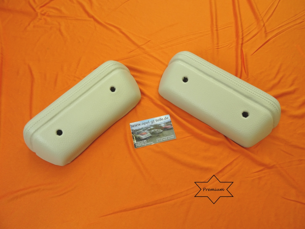 Premium interior door handles, reupholstered, buckskin - in exchange