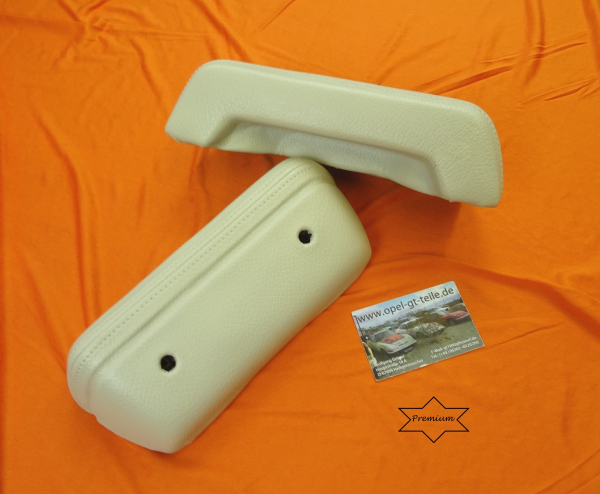 Premium interior door handles, reupholstered, buckskin - in exchange