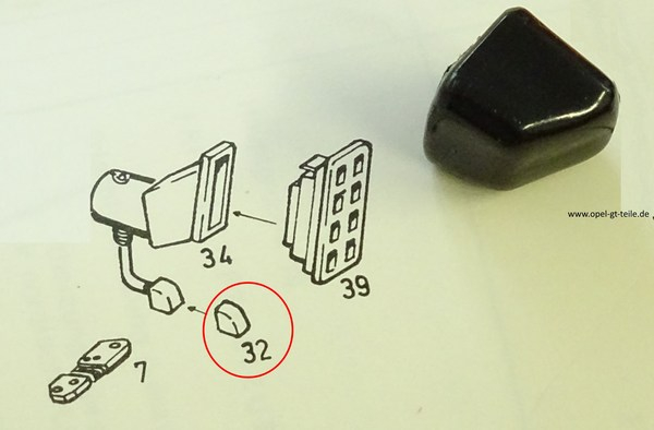 Fresch air vent knob