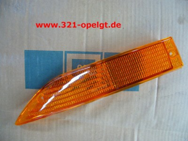Left front indicator lens, new