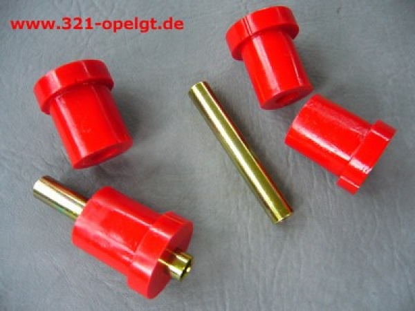 Spring eye bushings, red