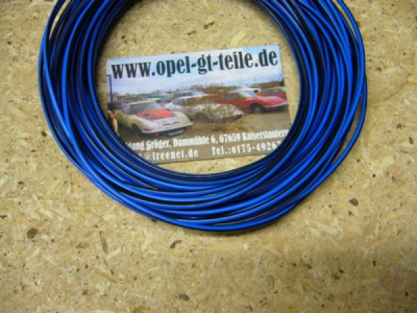 Kabel, blau-schwarz 1,5qmm