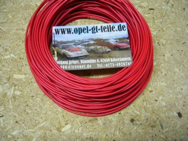 Kabel, rot 1,5 qmm