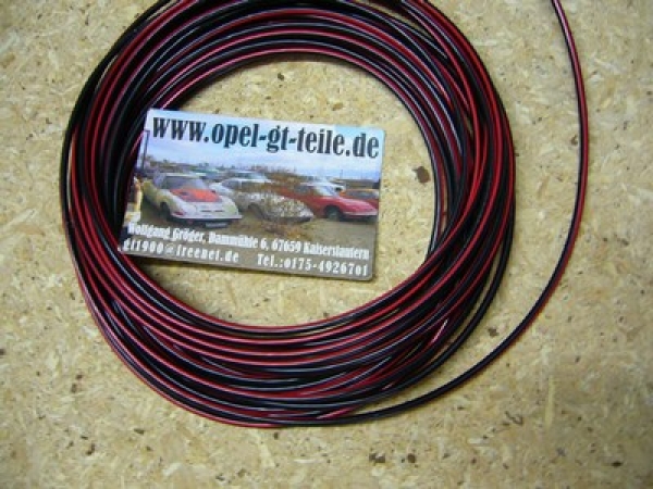 Kabel, schwarz-rot 2,5qmm