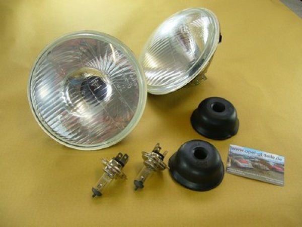 H4 Scheinwerfer mit H4 Birnen, neu