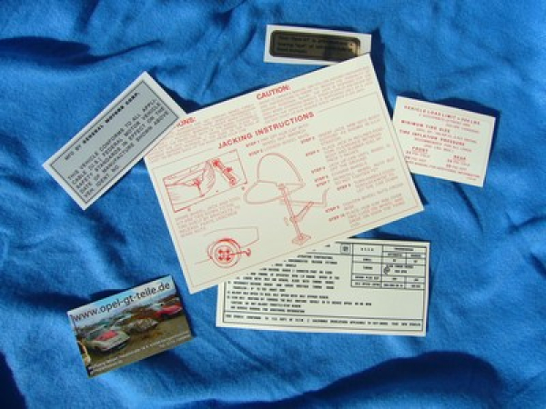 Aufkleberset 5-teilig für US GTs