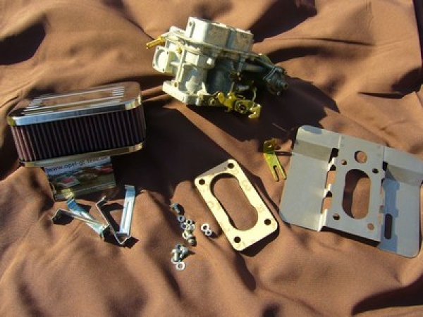Weber carburetor set with chrome air filter