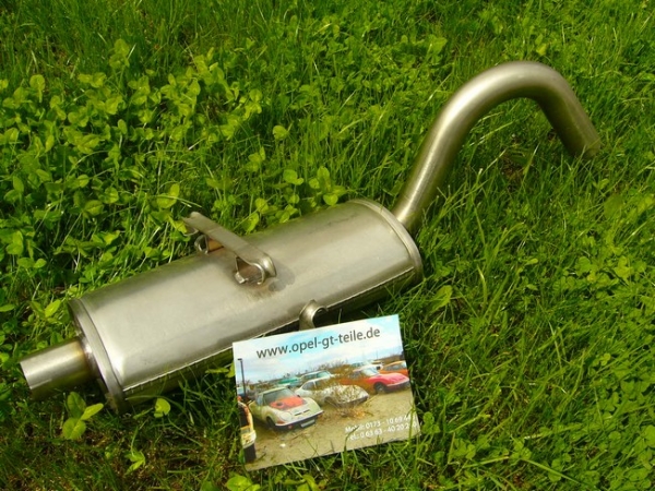 Stainless steel exhaust system, original look (small flange)