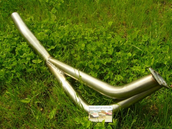 Stainless steel exhaust system, original look (small flange)
