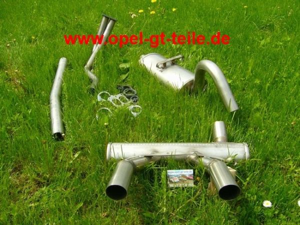 Stainless steel exhaust system, original look (small flange)