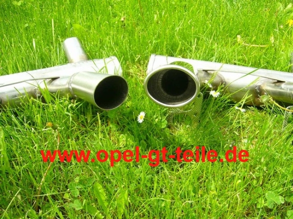 Stainless steel exhaust system, original look (small flange)